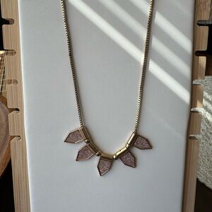 16” Necklace with Pink Accents